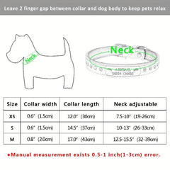 Personalized Leather Cat Collar with Engraving - Small Dogs & Kittens