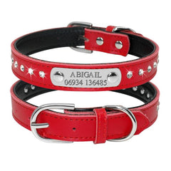 Personalized Leather Cat Collar with Engraving - Small Dogs & Kittens