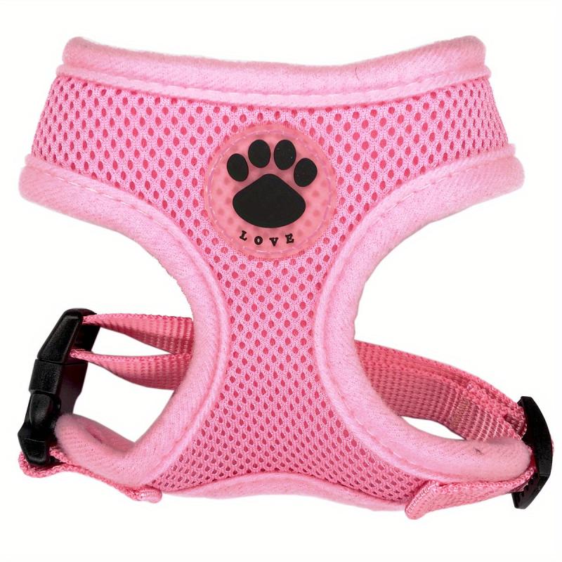 Nylon Mesh Dog Harness for Puppies & Small Dogs, Adjustable Chest Strap