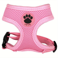 Nylon Mesh Dog Harness for Puppies & Small Dogs, Adjustable Chest Strap