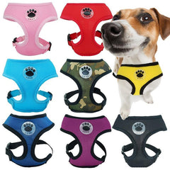 Nylon Mesh Dog Harness for Puppies & Small Dogs, Adjustable Chest Strap