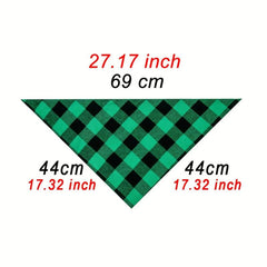 Custom Plaid Dog Bandana - Personalize Your Pup's Look