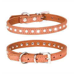 Colorful Bling Puppy Dog Collar with Diamonds