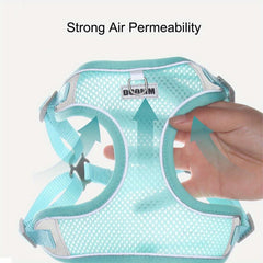 Soft Adjustable Reflective Puppy Harness and Leash Set