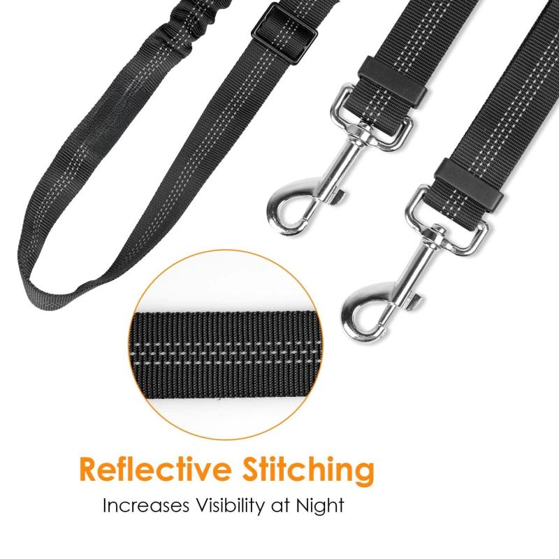 Dual Dog Leash No Tangle 360 Swivel 2 Dogs