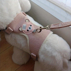 Soft Dog Harness Vest with Leash - Adjustable Dog Walking Harness