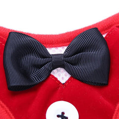 Bowtie Suit for Furry Tuxedo Harness Vest, Leash for Dogs