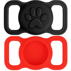 2 Pack Waterproof Silicone Airtag Case for Dogs and Cats