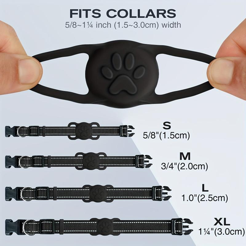 2 Pack Waterproof Silicone Airtag Case for Dogs and Cats