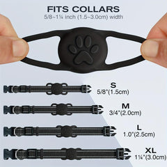 2 Pack Waterproof Silicone Airtag Case for Dogs and Cats