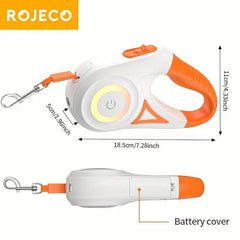 ROJECO 5M 16FT LED Retractable Dog Leash