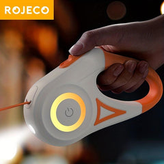 ROJECO 5M 16FT LED Retractable Dog Leash