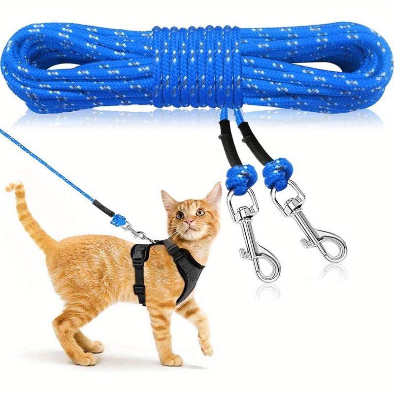 Extra Long Thin Cat Leash for Garden Adventures