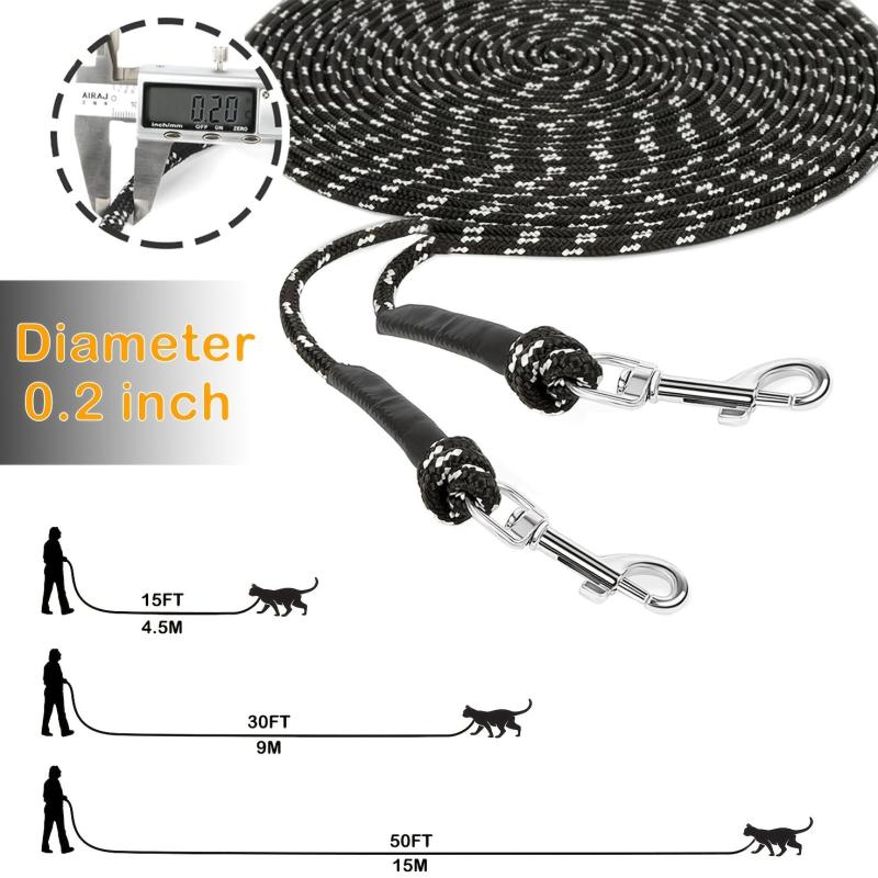 Extra Long Thin Cat Leash for Garden Adventures