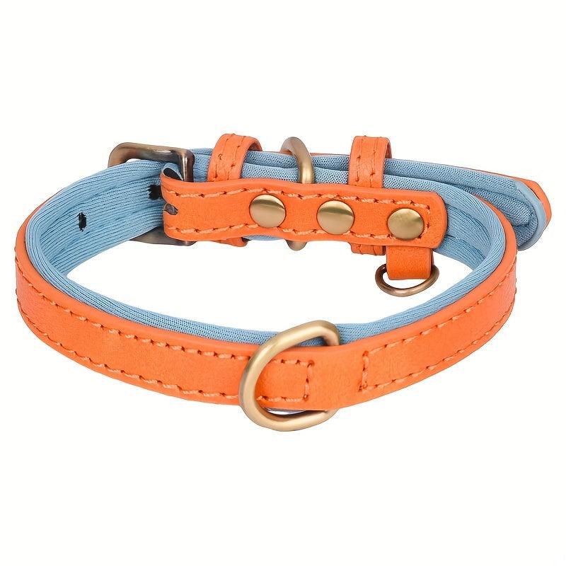 Soft Leather Dog Collar For Small, Medium, and Large Dogs