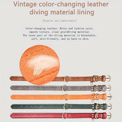 Soft Leather Dog Collar For Small, Medium, and Large Dogs