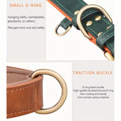 Soft Leather Dog Collar For Small, Medium, and Large Dogs