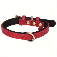 Soft Leather Dog Collar For Small, Medium, and Large Dogs