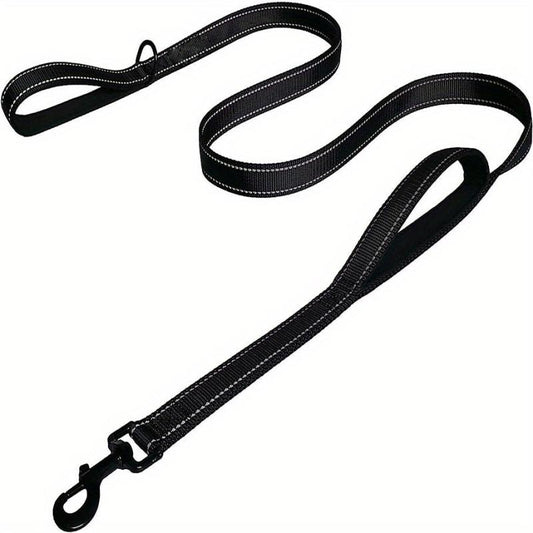 Reflective Dog Leash with Dual Handles - Medium/Large Dogs
