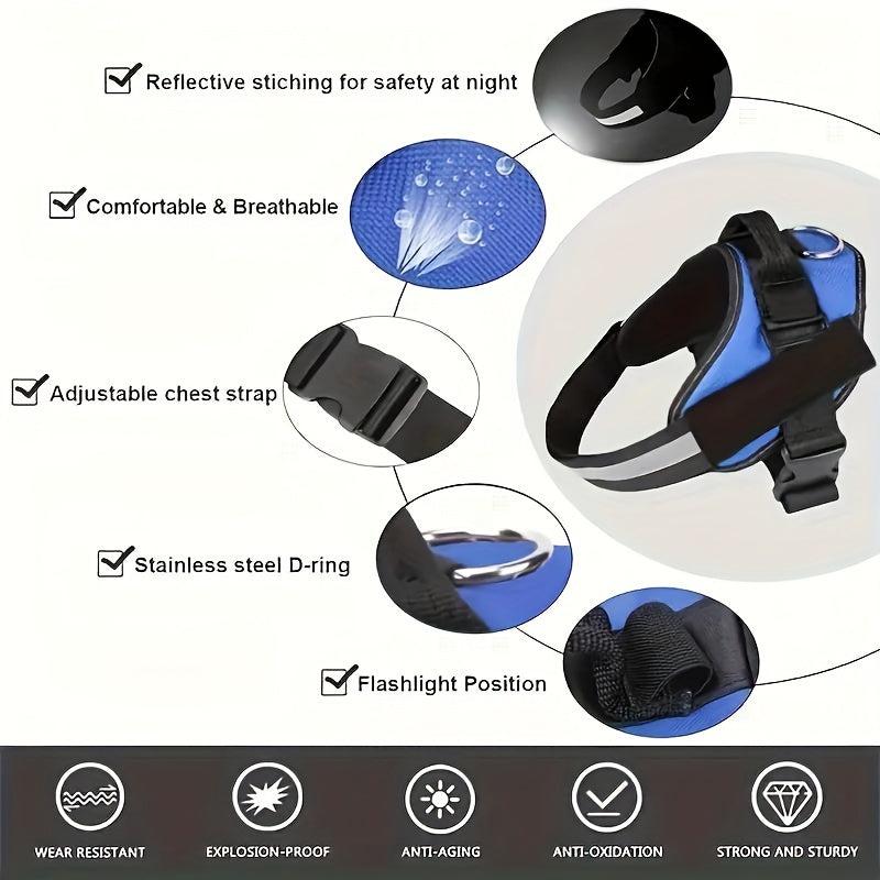 Reflective No Pull Dog Harness Vest with Handle