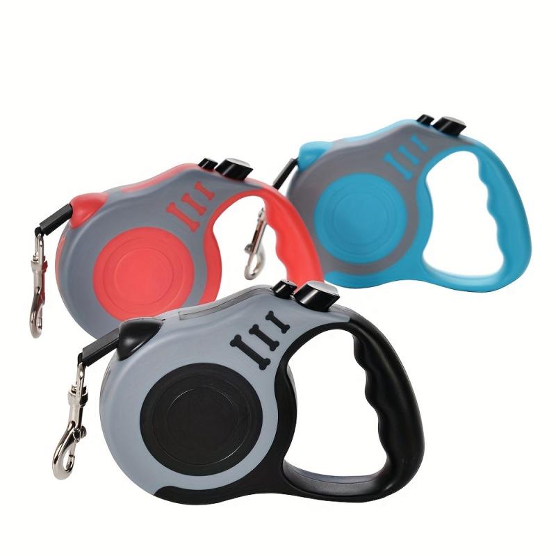 Double Switch Retractable Pet Leash for Dogs
