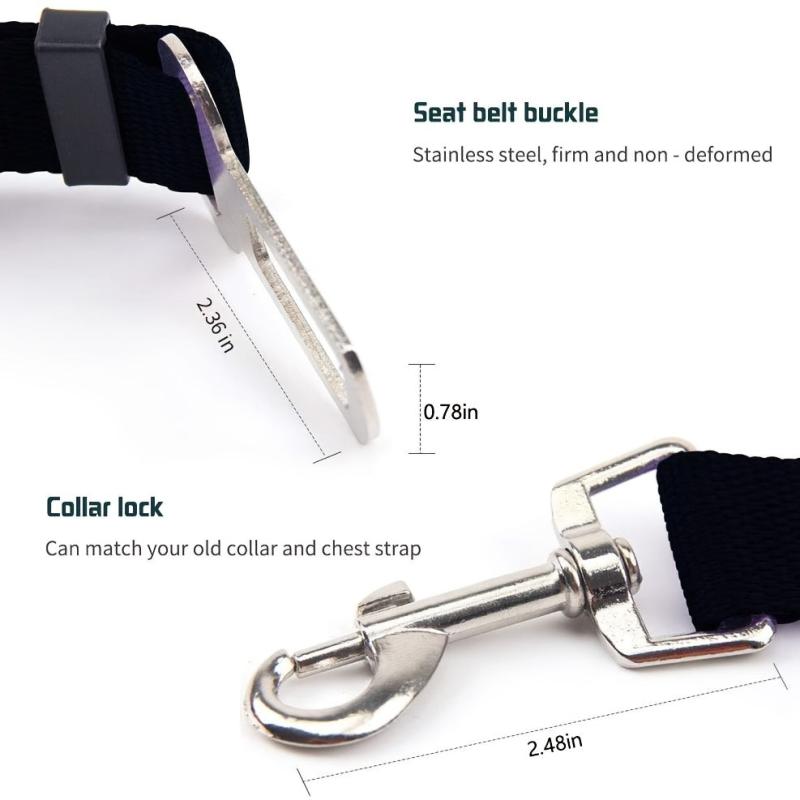 Adjustable Pet Seat Belt For Car Keep Your Dog Or Cat Safe And Secure