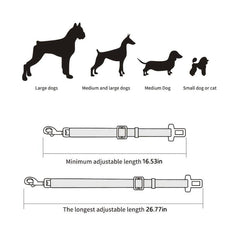 Adjustable Pet Seat Belt For Car Keep Your Dog Or Cat Safe And Secure
