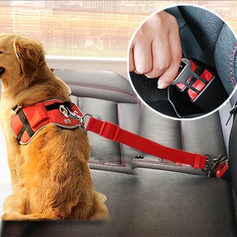 Adjustable Pet Seat Belt For Car Keep Your Dog Or Cat Safe And Secure