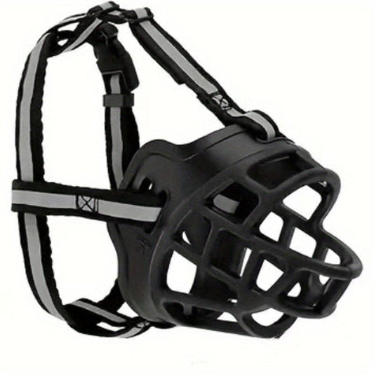 Breathable Reflective Dog Muzzle Durable Prevent Biting Chewing