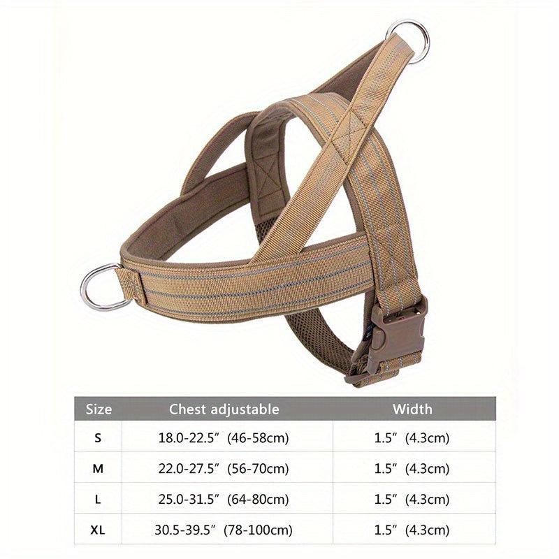 No Pull Dog Harness Adjustable Reflective Breathable Outdoor Vest