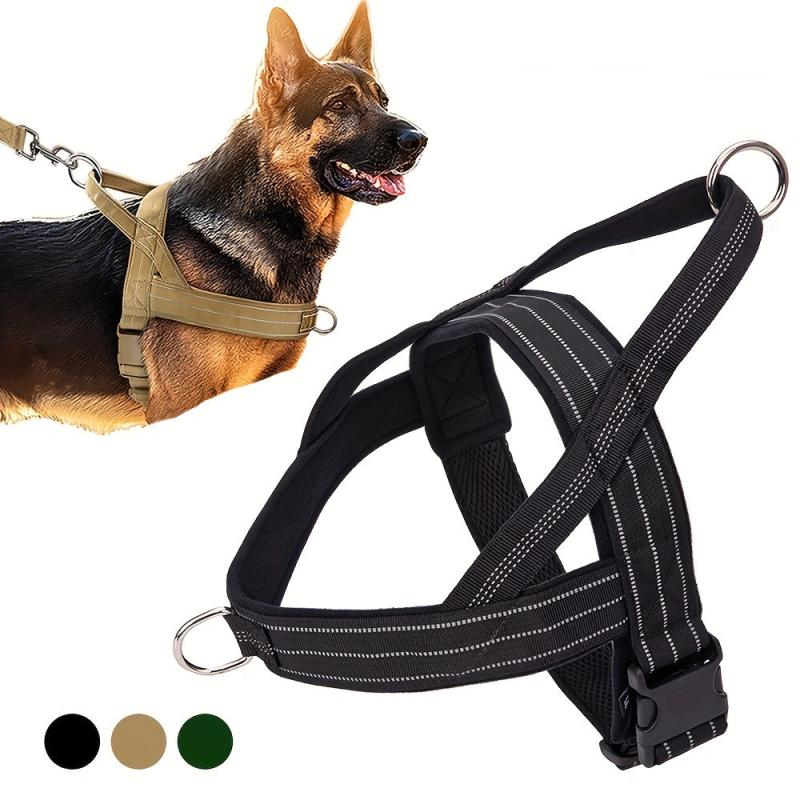 No Pull Dog Harness Adjustable Reflective Breathable Outdoor Vest