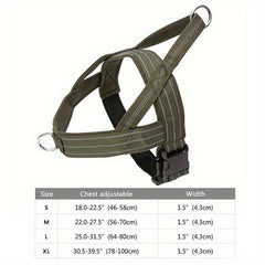 No Pull Dog Harness Adjustable Reflective Breathable Outdoor Vest