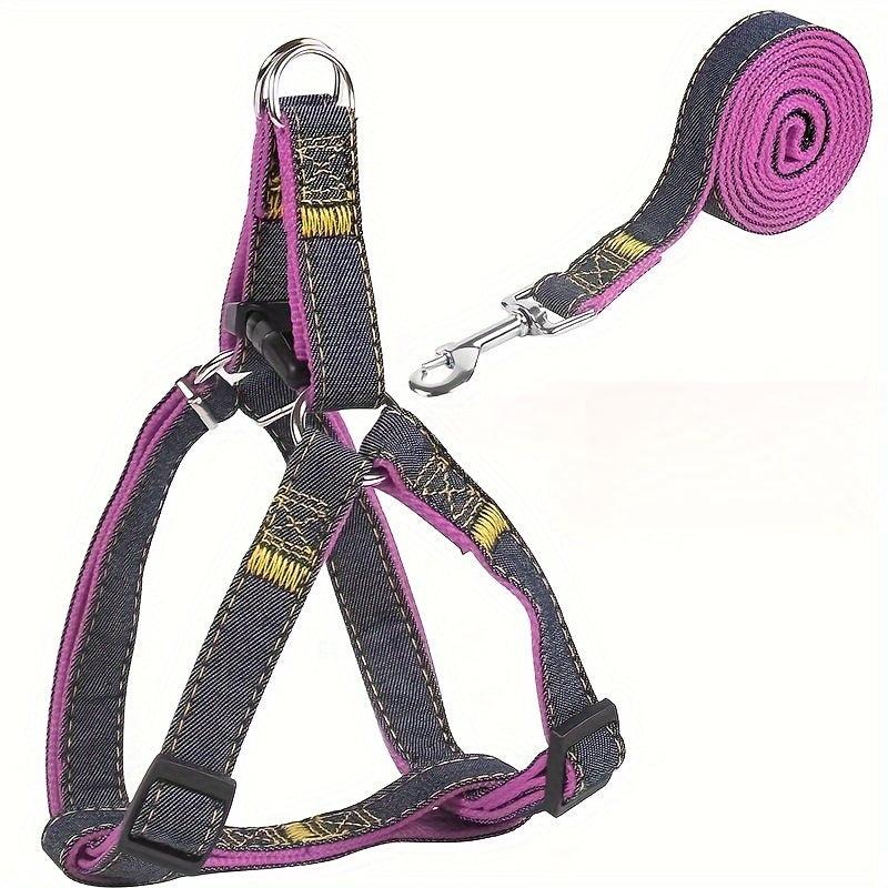 Cowboy Dog Traction Leash Chest Strap Collar Walking Rope