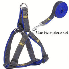 Cowboy Dog Traction Leash Chest Strap Collar Walking Rope