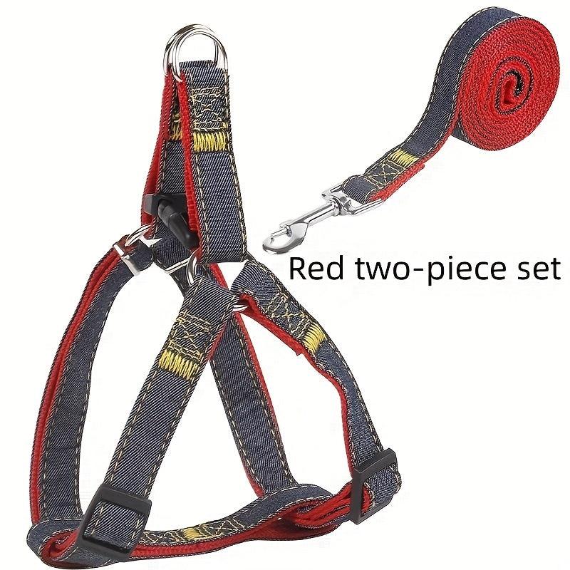 Cowboy Dog Traction Leash Chest Strap Collar Walking Rope