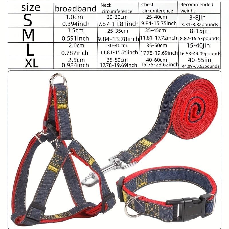 Cowboy Dog Traction Leash Chest Strap Collar Walking Rope