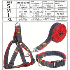 Cowboy Dog Traction Leash Chest Strap Collar Walking Rope