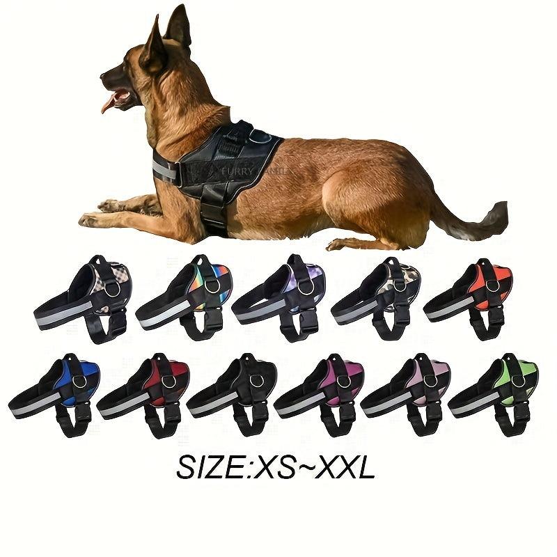 No Pull Dog Harness with 3 Side Rings for Leash Placement