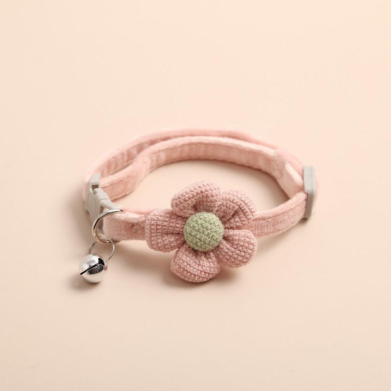 Cute Knitted Bell Collar for Cats & Small Dogs