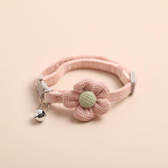 Cute Knitted Bell Collar for Cats & Small Dogs