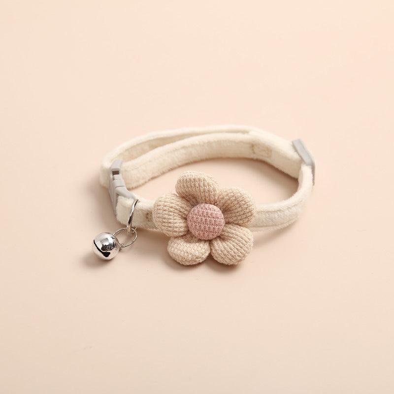 Cute Knitted Bell Collar for Cats & Small Dogs