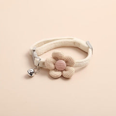 Cute Knitted Bell Collar for Cats & Small Dogs