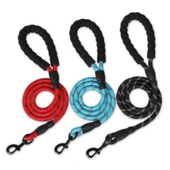Adjustable Reflective Dog Leash for Safe Walks - Small, Medium, Large Dogs