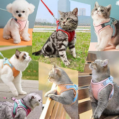 Escape Proof Cat Harness Vest Walking Leash