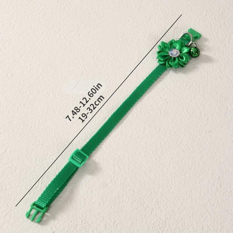 Stylish Flower Pet Collar with Bell for Dogs and Cats