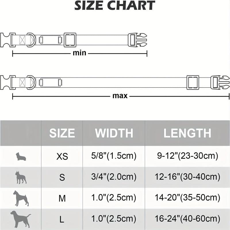 Taglory Heavy Duty Dog Collar with Quick Release Buckle Adjustable Collars