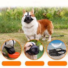 Adjustable Breathable Mesh Dog Muzzle - Keep Your Dog Safe