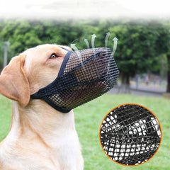 Adjustable Breathable Mesh Dog Muzzle - Keep Your Dog Safe