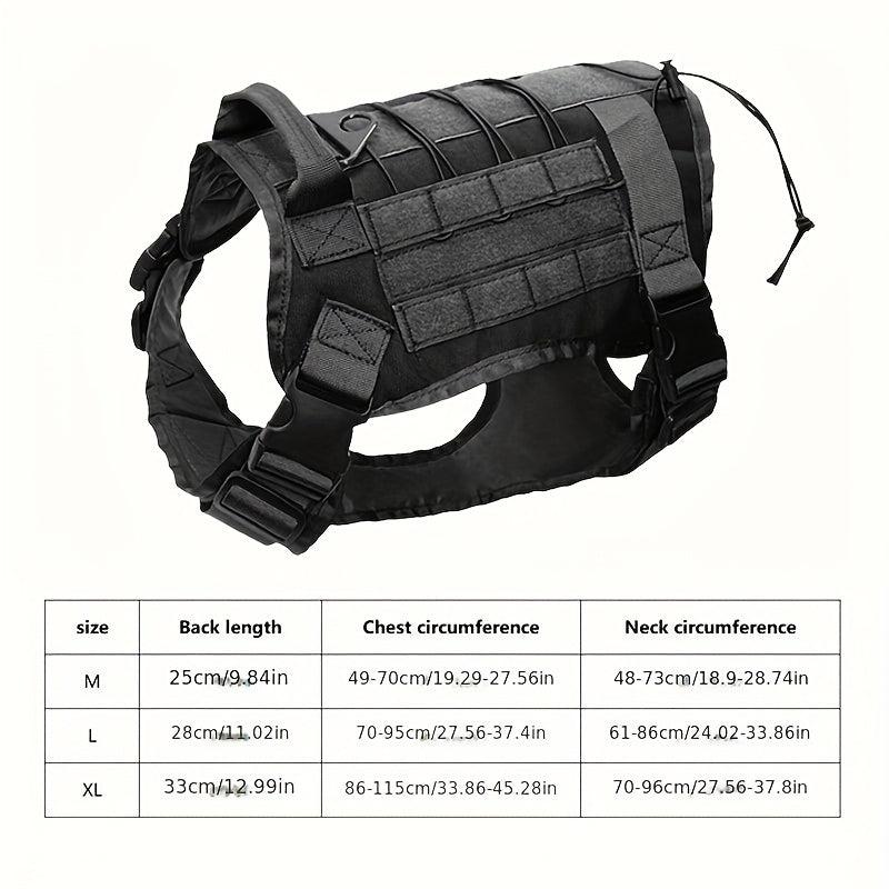 Waterproof Outdoor Nylon Harness for Large Dogs