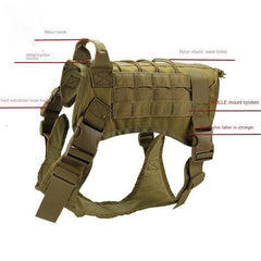 Waterproof Outdoor Nylon Harness for Large Dogs